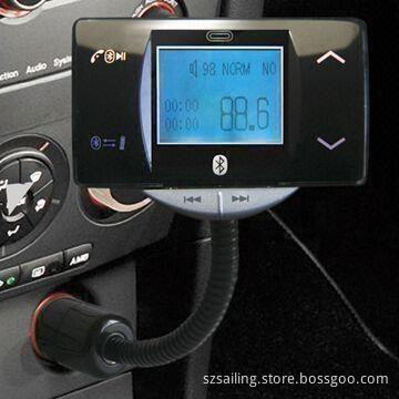 Car MP3/FM Transmitter with Bluetooth Function and 1.5-inch LCD Display